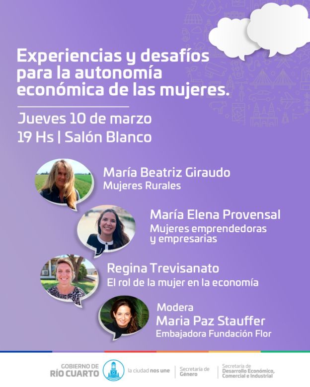 Conversatorio “Experiencias y Desafíos por la Autonomía Económica de las Mujeres”