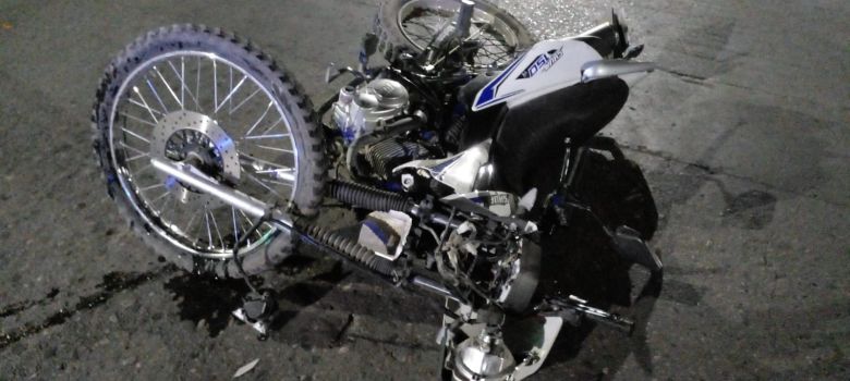 Un motociclista debió ser hospitalizado tras un accidente