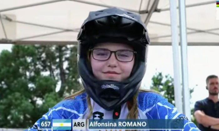 Alfonsina Romano la destacada en la primera jornada del Mundial de BMX