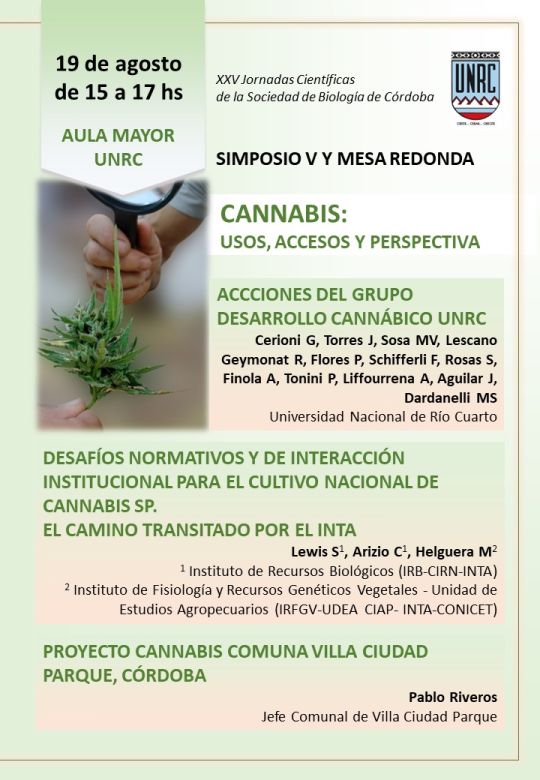 Cannabis: Se realizaron los primeros estudios en la UNRC 