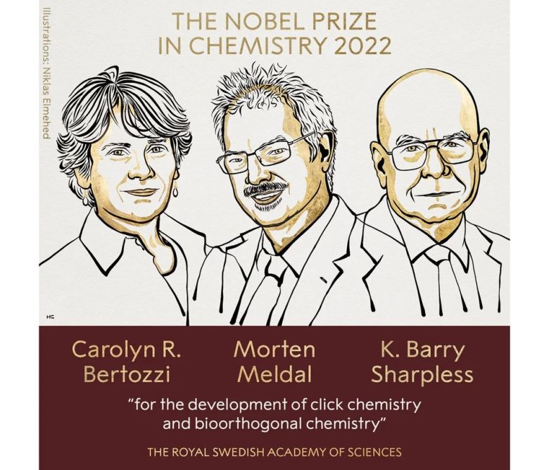 Los creadores de la “química del click” ganaron el premio Nobel 2022