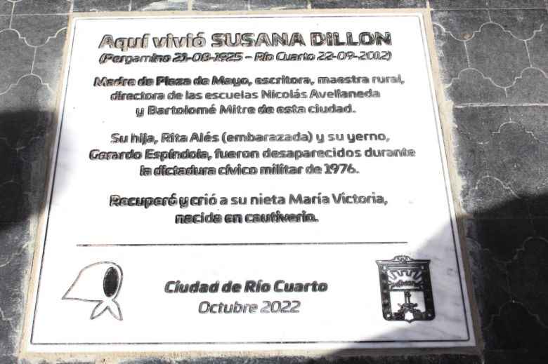 Se realizó un emotivo homenaje a Susana Dillon a 10 años de su fallecimiento
