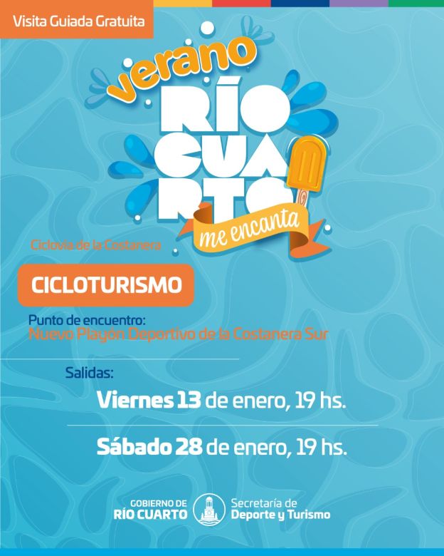 Verano 2023: Río Cuarto presenta una variada agenda de actividades turísticas