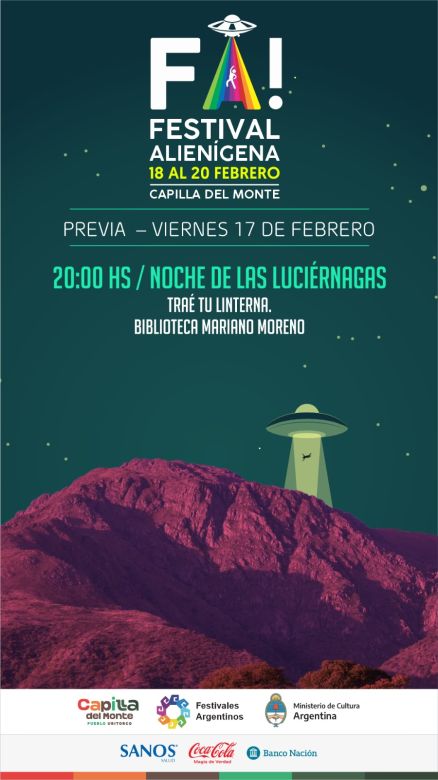 Capilla del Monte se prepara para la 10º edición del Festival Alienígena