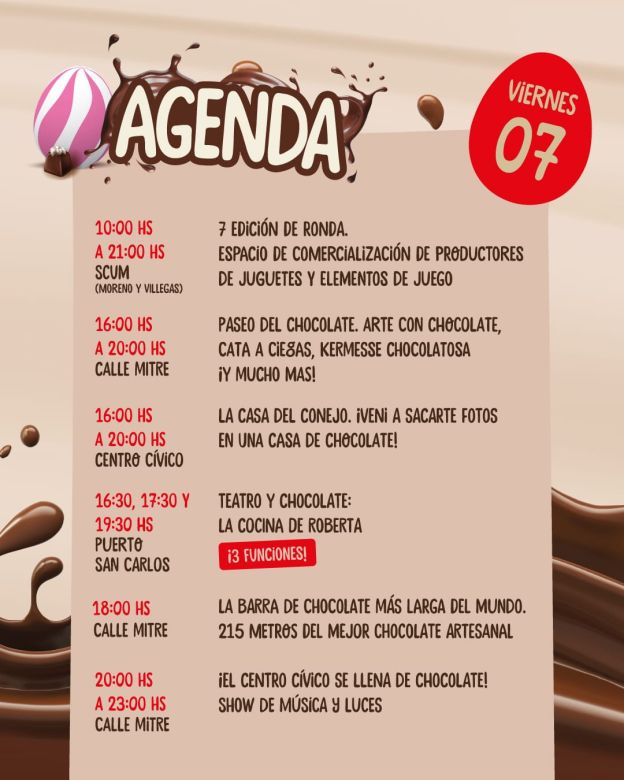 Bariloche tendrá una nueva edición de su Fiesta Nacional del Chocolate