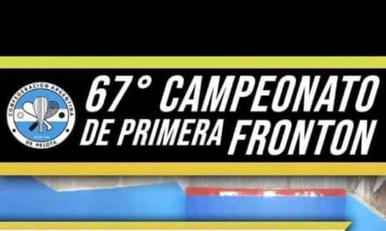 67º Campeonato Argentino de Primera Frontón 