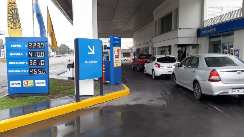 YPF aumentó un 9,5% sus combustibles en la ciudad