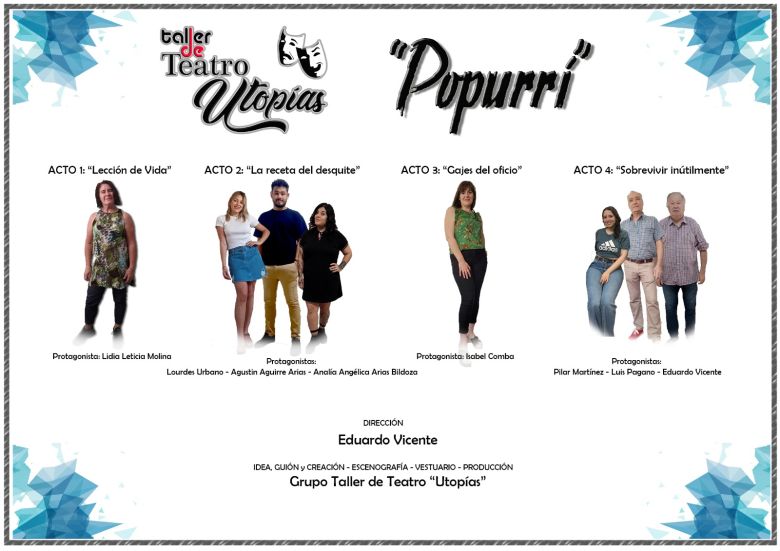 Se presenta "Popurrí", una obra del taller de Teatro Utopías
