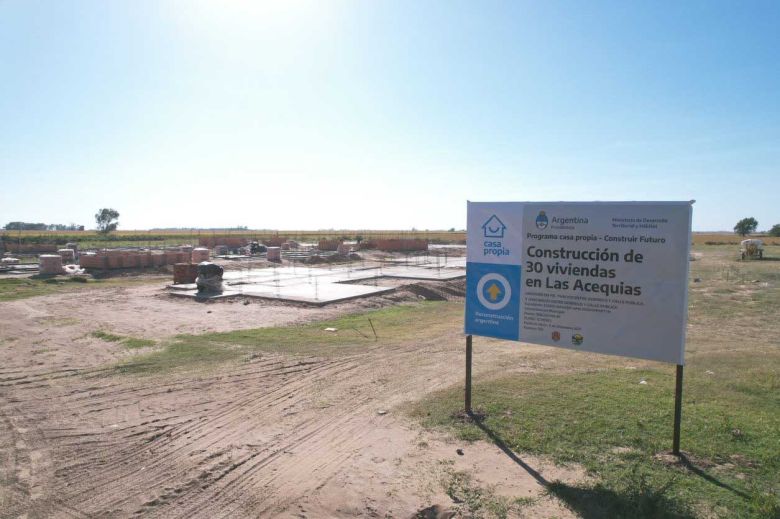 Las Acequias: elaboran un esquema para terminar viviendas iniciadas por la Nación