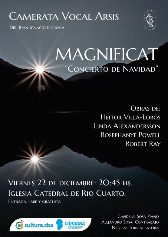  Camerata Vocal Arsis presentará “Magnificat”, un concierto navideño y familiar