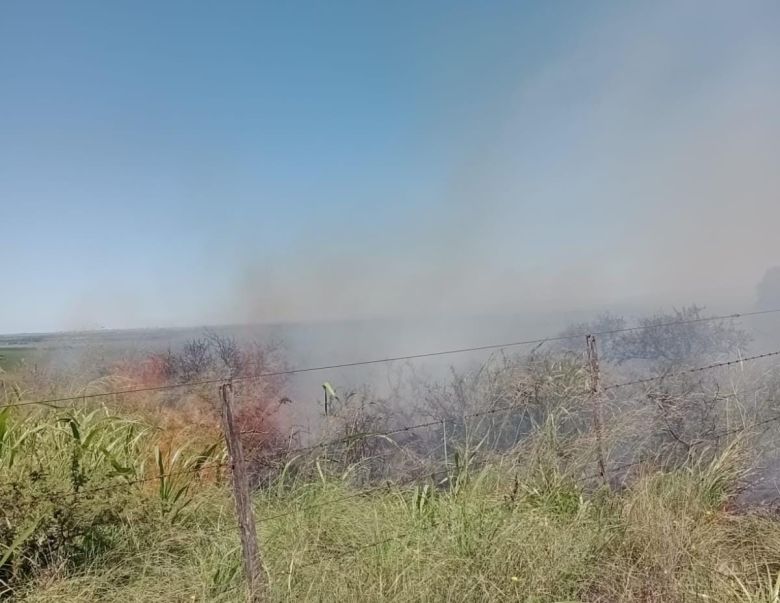 Se quemó más de una hectárea de monte nativo y pajonal en la zona rural de Berrotarán