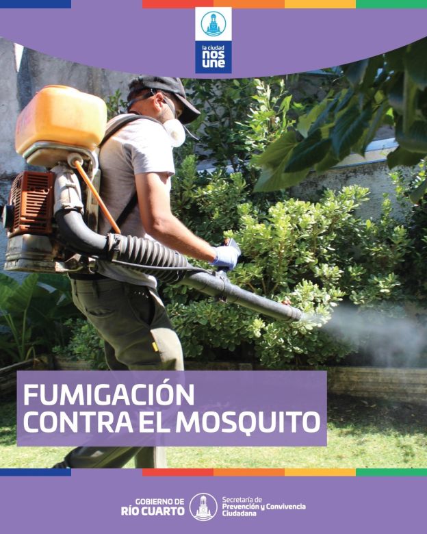 Se realizarán fumigaciones contra mosquitos en el Sector Este de la ciudad