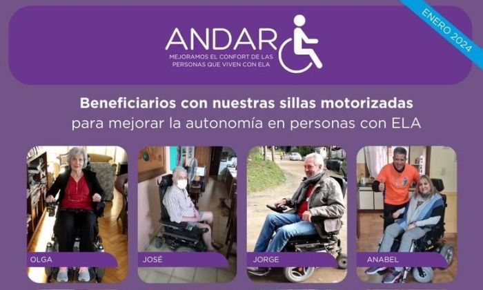 Un vecino de Las Vertientes con ELA recibió una silla motorizada automática 
