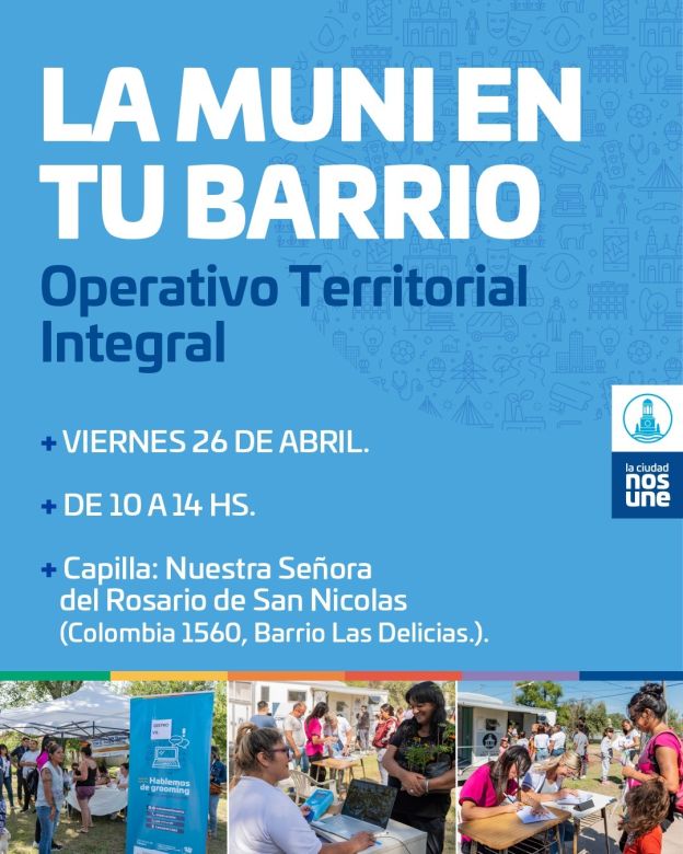El operativo integral territorial llega mañana a barrio Las Delicias